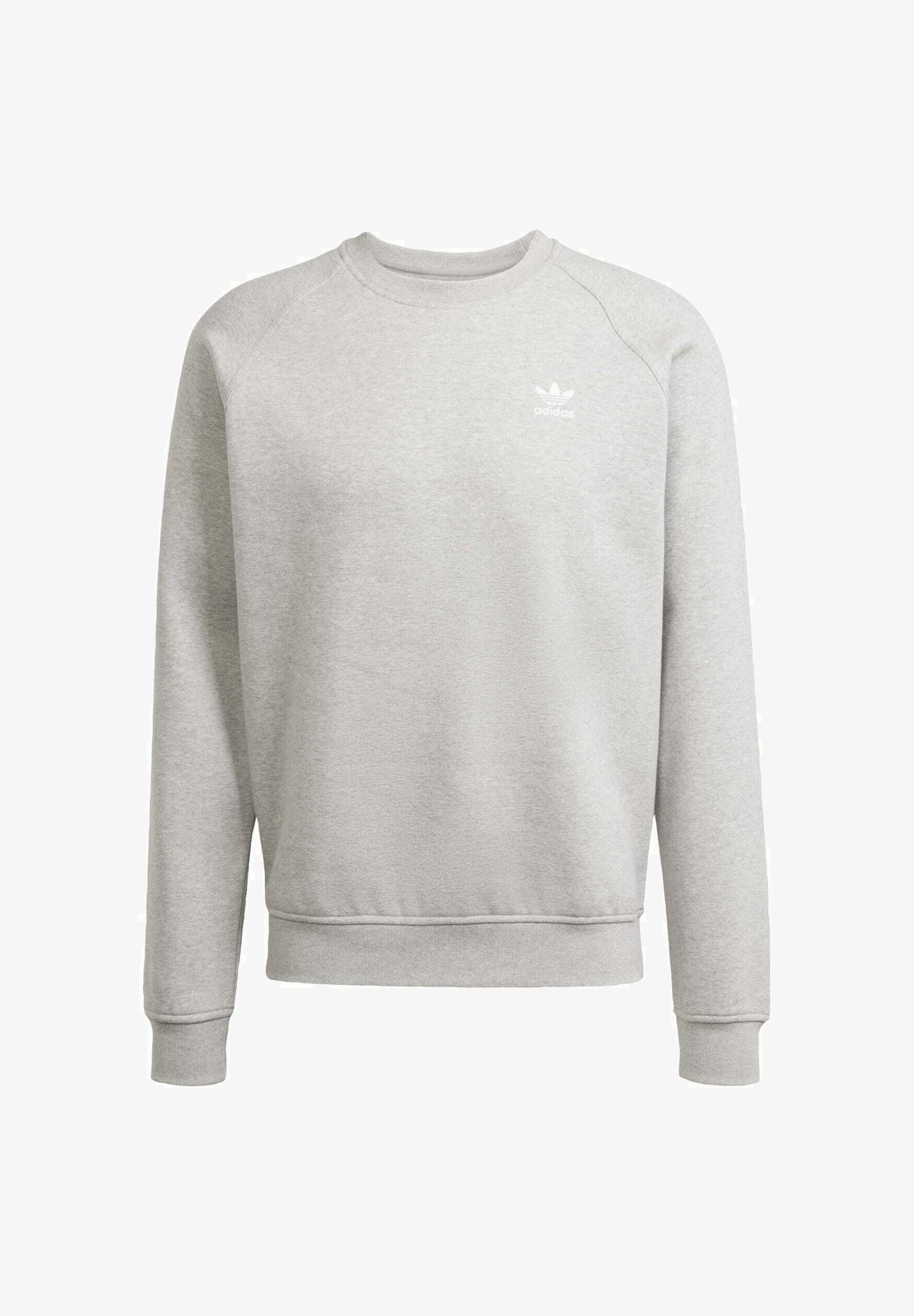 adidas Originals ESS CREW - Sweat-shirt - gris chiné moyen et blanc