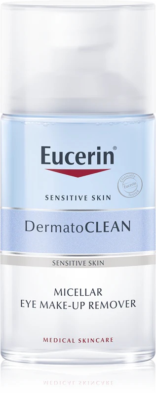 Eucerin DermatoClean двофазни скидач шминке са очију