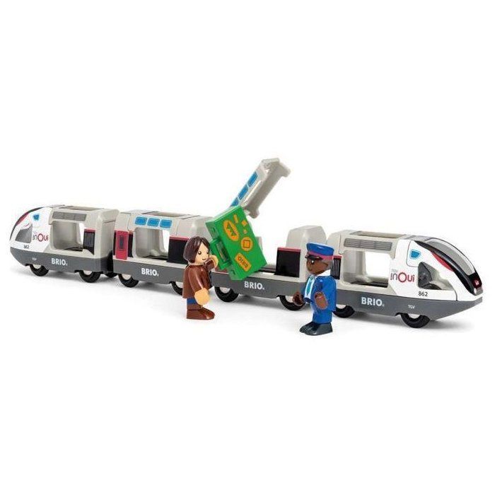 Train TGV INOUI SNCF - BRIO - Circuit en bois - dès 3 ans - 36087