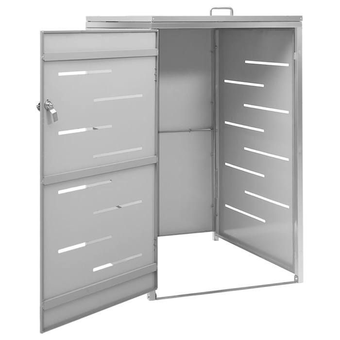 14247852 & Cobertizo para contenedores - caseta para contenedores 69x77,5x112,5 cm Acero inoxidable