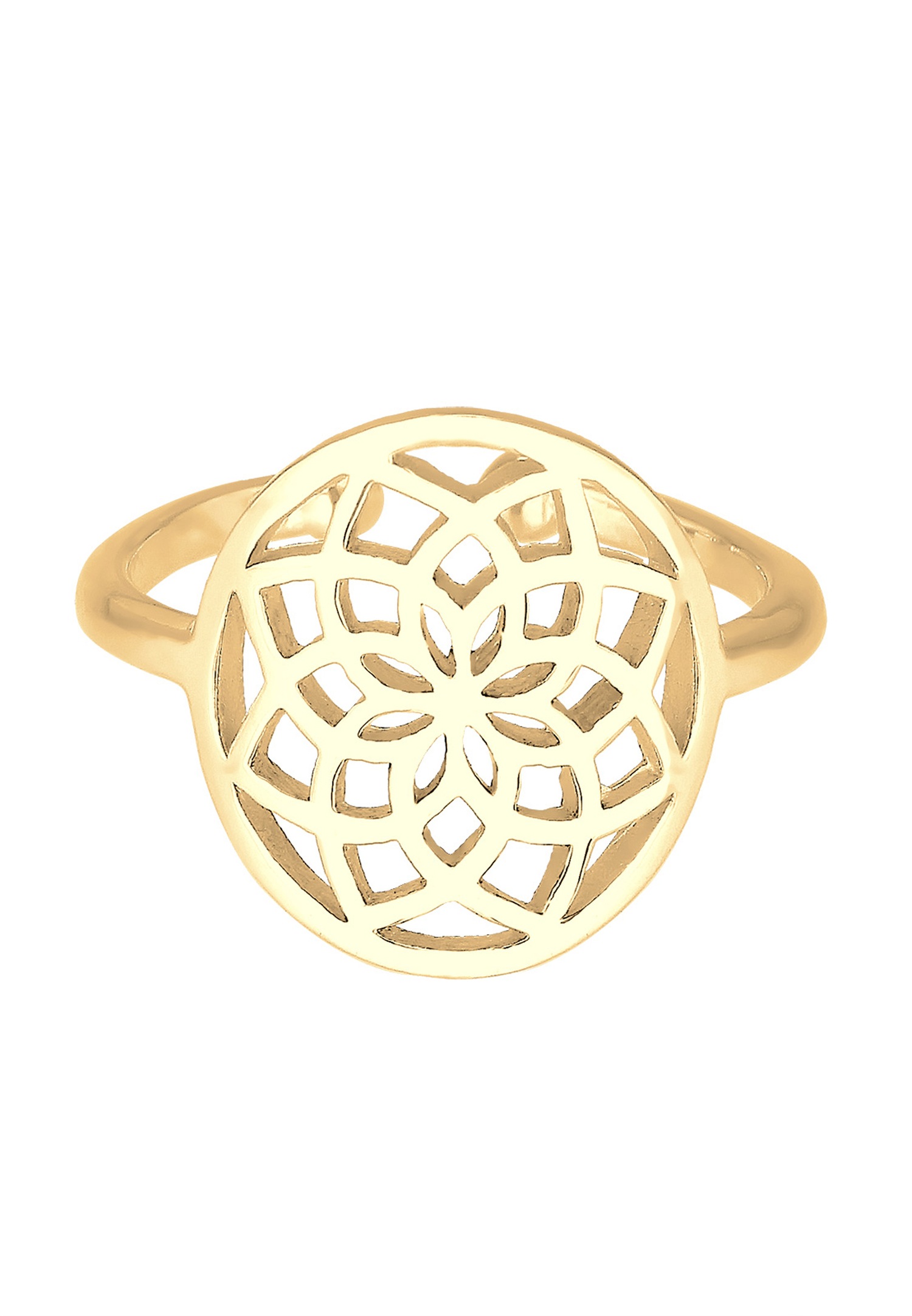 Elli Ornament Rond Boho Bague Femme - (925/1000) Argent