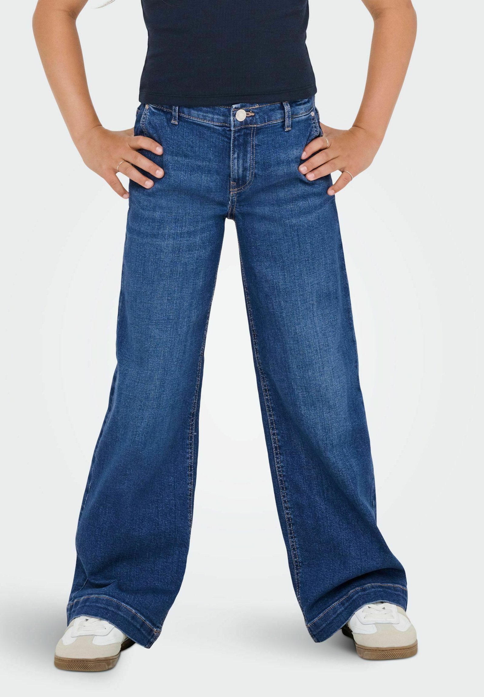 UNIQUEMENT POUR FILLES - Jeans évasés - denim bleu clair