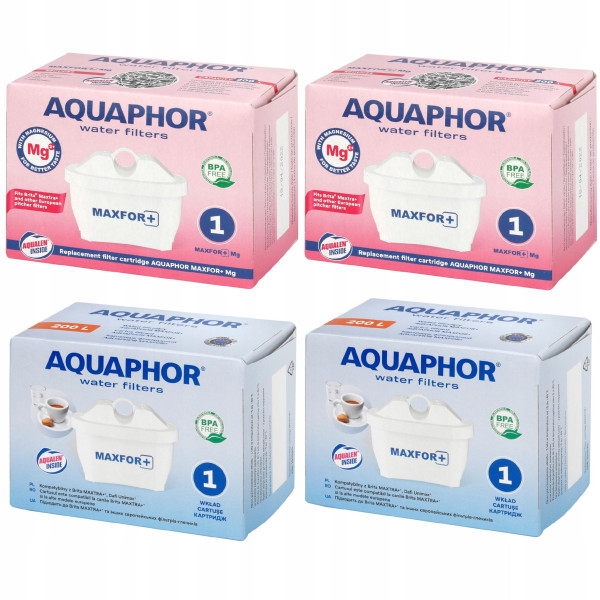 Wkłady filtrujące Aquaphor Maxfor  2 szt. i Maxfor  Mg 2 szt