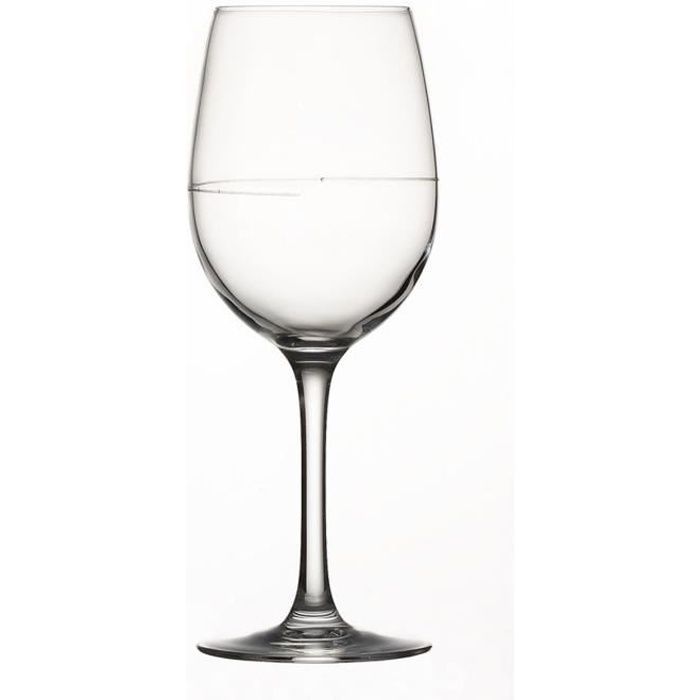 Lot de 6 verres à vin Jaugé à 12,5-14,5 cl en verre - 35 cl