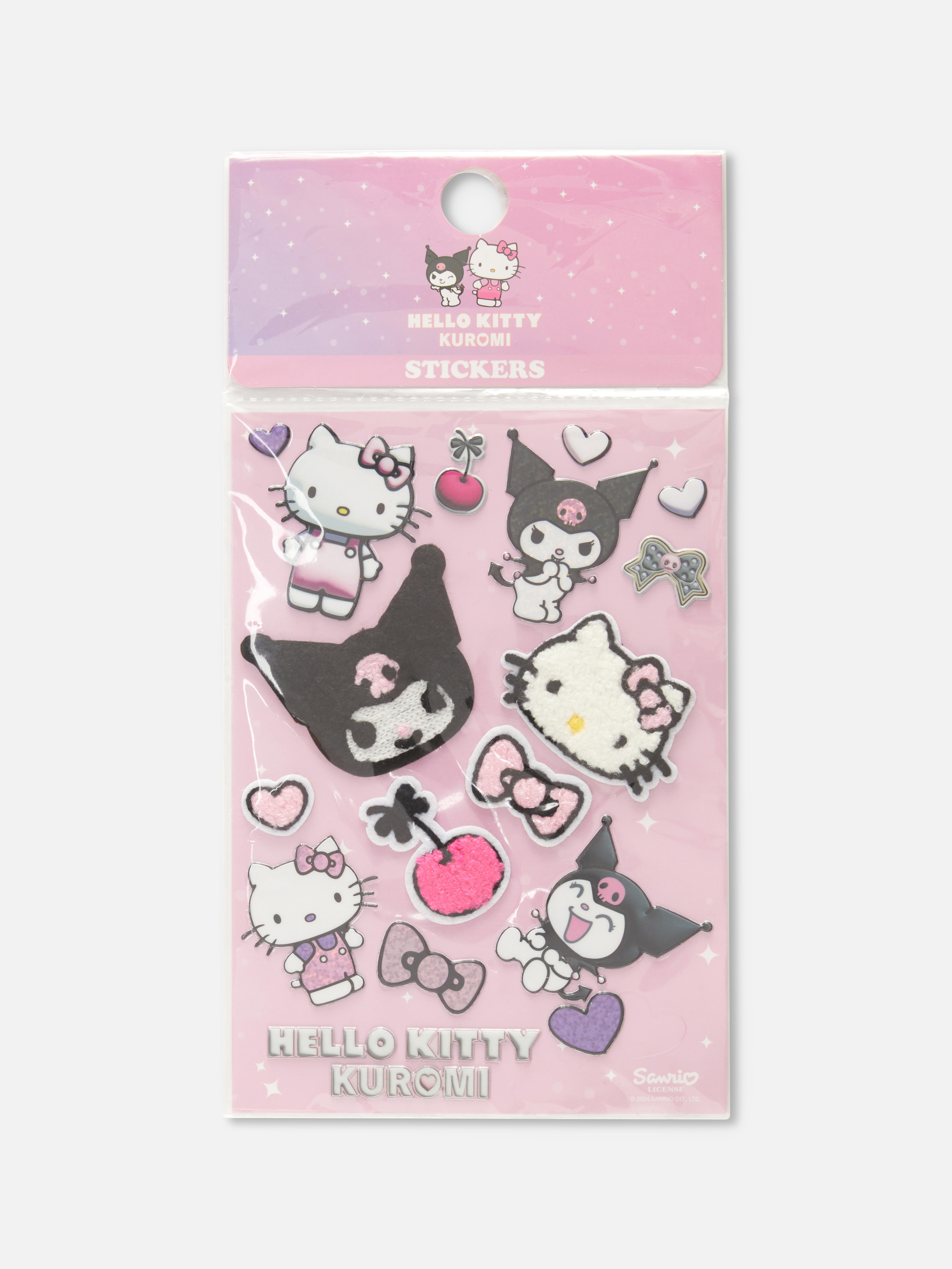 Hello Kitty und Freunde Sticker Ein Set strukturierter Sticker mit Hello Kitty und Kuromi