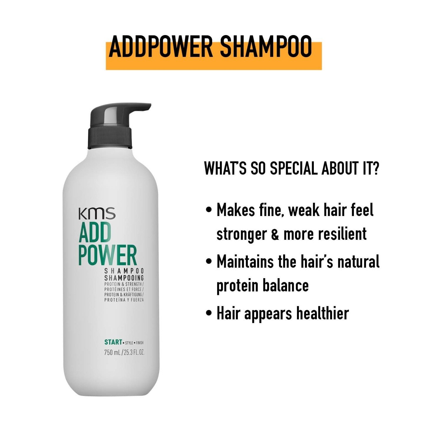 KMS Power šampon - 750 ml
