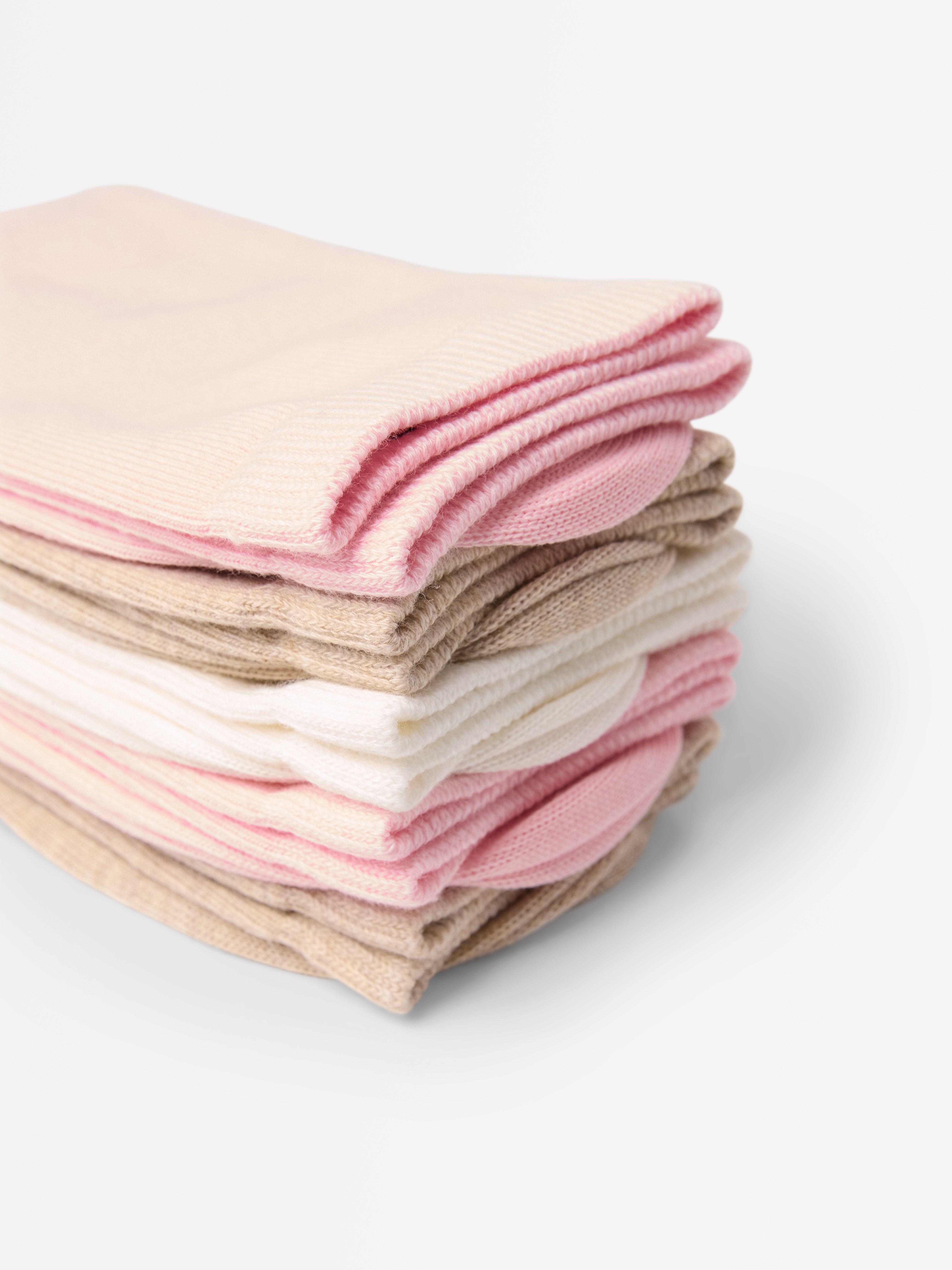 Lot de 5 paires de chaussettes rose clair