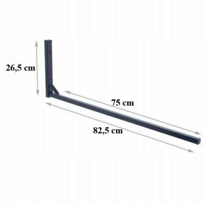 Portaequipajes de techo QLS para cofre de techo, soporte de pared para cofre de esquís, amortiguador de espuma, 82,5 cm, WSB.O 8442