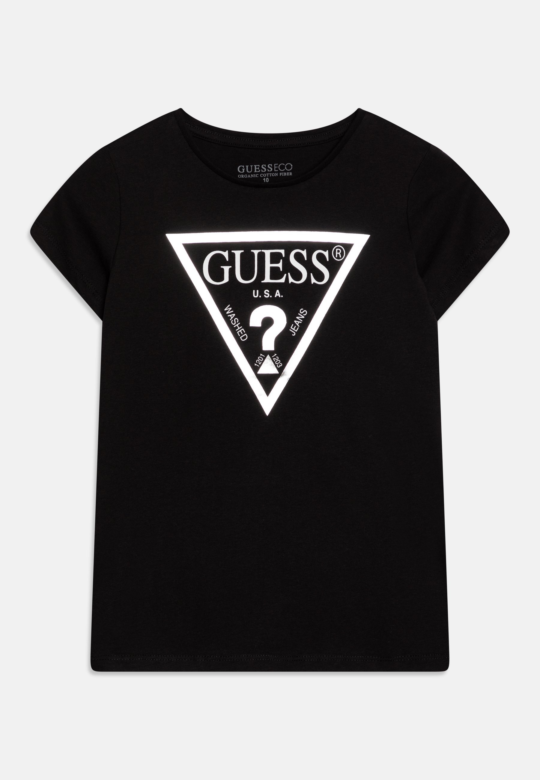 Guess CORE JUNIOR - T-shirt met print - zwart