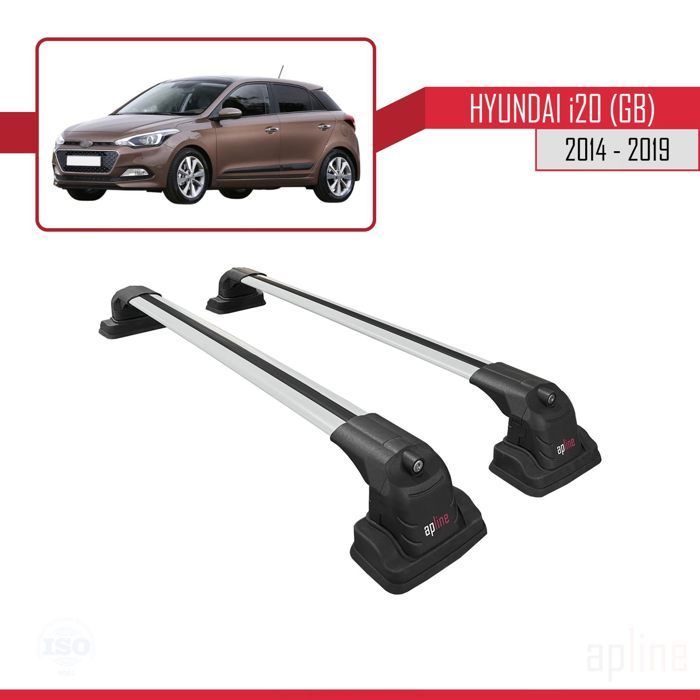 Barras de techo - ACE-3 - Hyundai i20 (GB) 2014-2019 - Aluminio - 2 barras - Carga útil < 300 kg