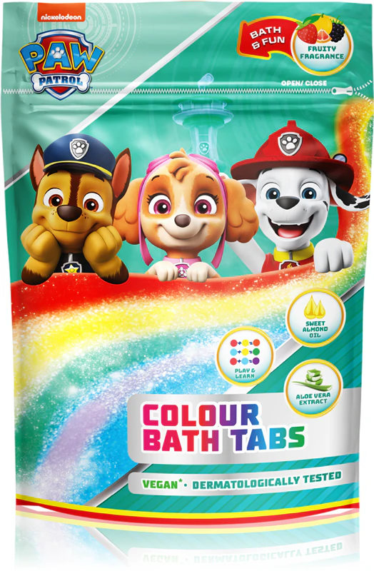 Nickelodeon Paw Patrol Farbbadetabletten zur Vorbereitung des Kinderbads
