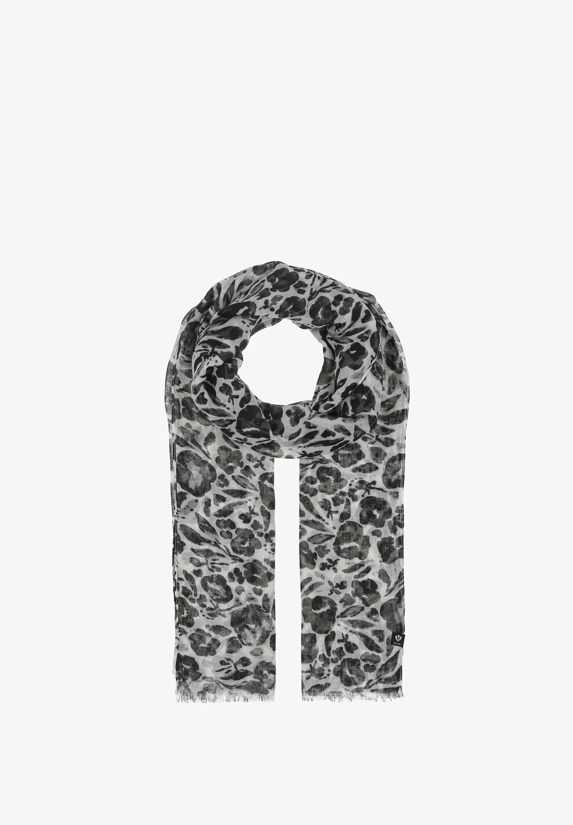 FRAAS FLORAL - Sjaal - zwart wit