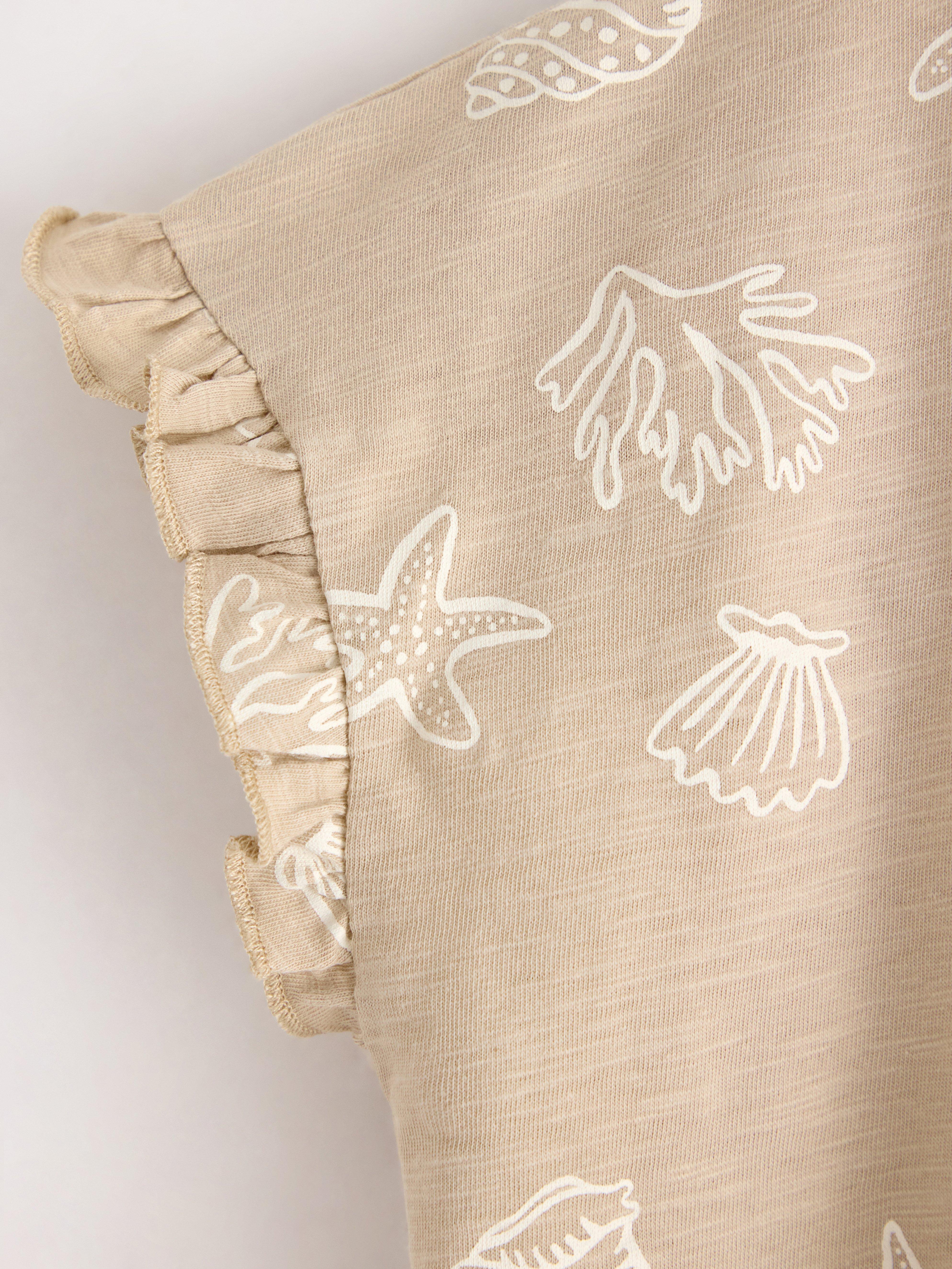 Kortermet topp Beige