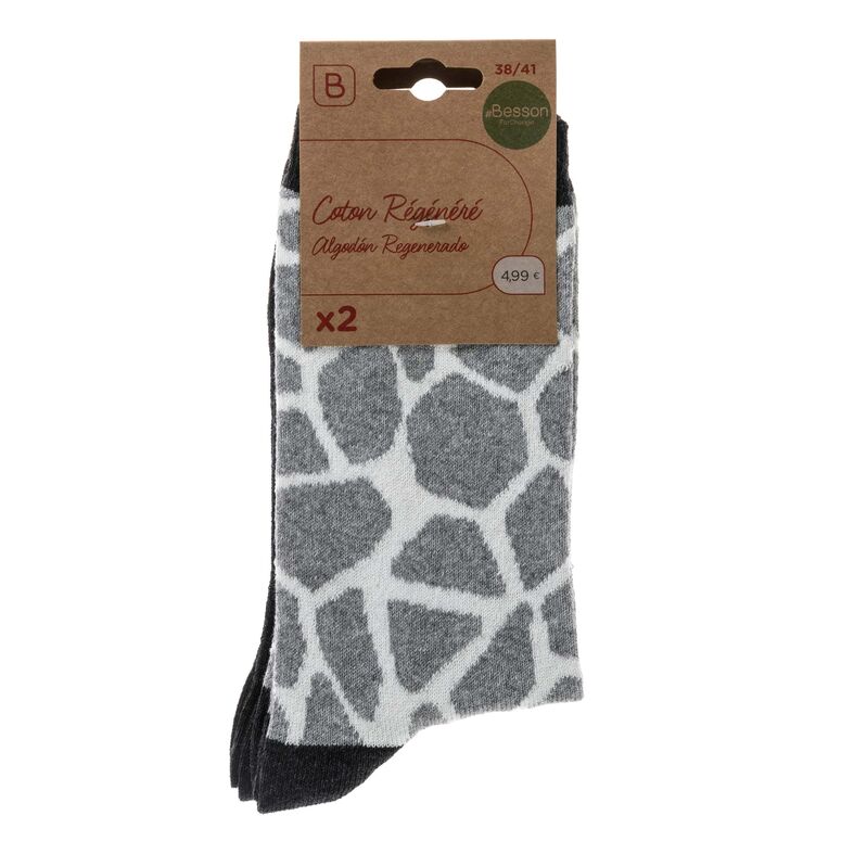 Chaussettes et collants Femme Gris