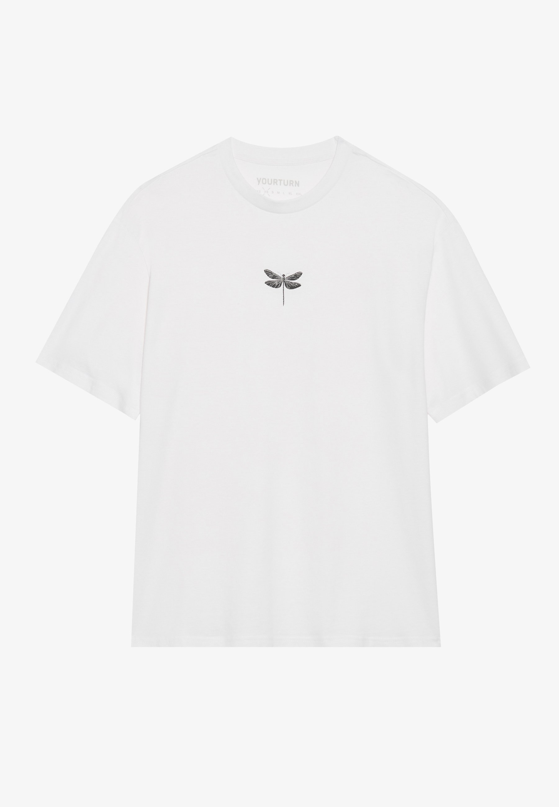 YOURTURN UNISEX 5-PACK - T-shirt met print - chocoladebruin/maanlicht/helderwit/echt zwart