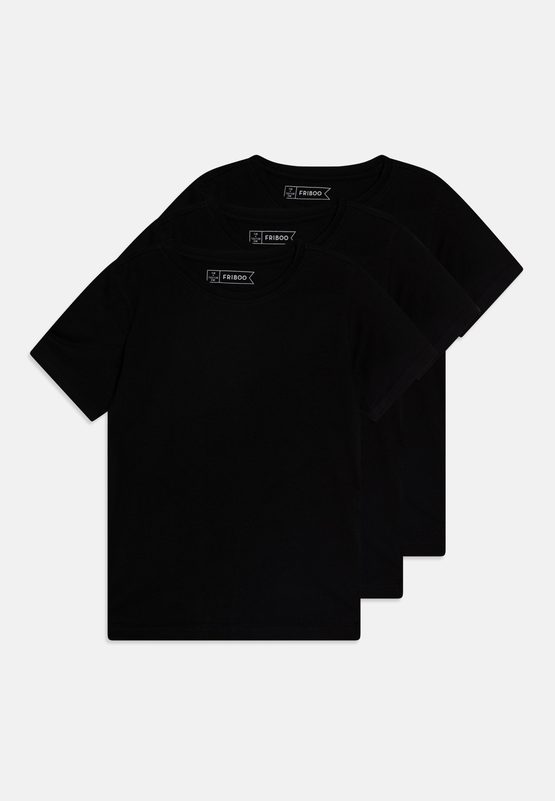 Friboo UNISEX 3-PACK - Basic T-shirt - zwart