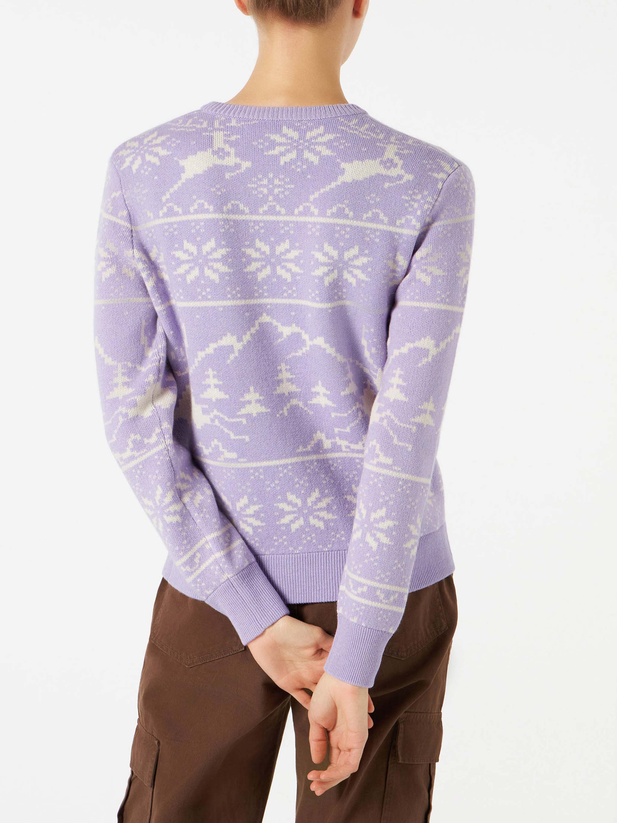 Pull pour femme avec imprimé norvégien et broderie Cortina
