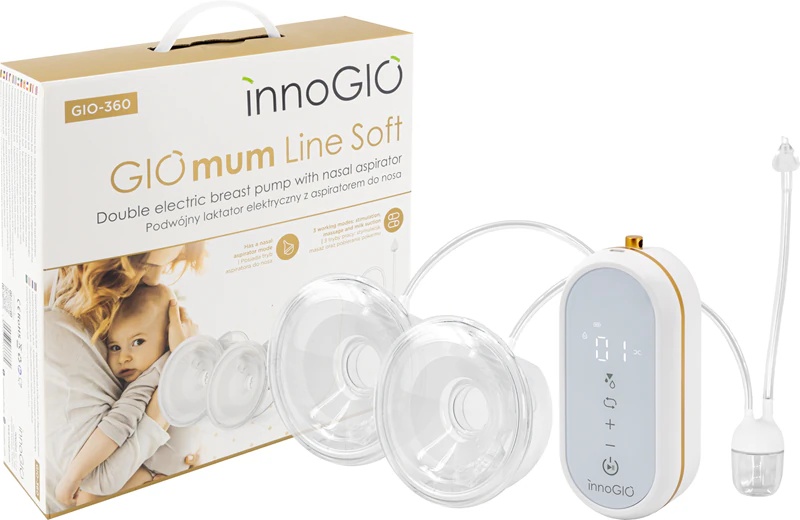 innoGIO GIOmum Line Soft пумпа за груди са назалним аспиратором