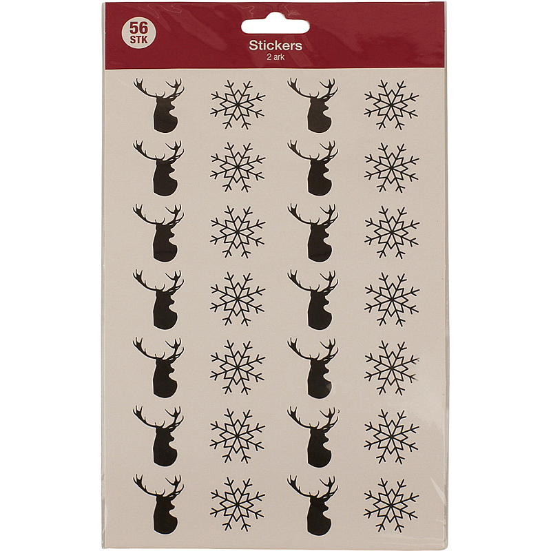 Weihnachtsaufkleber für Zuhause (2 Bögen)