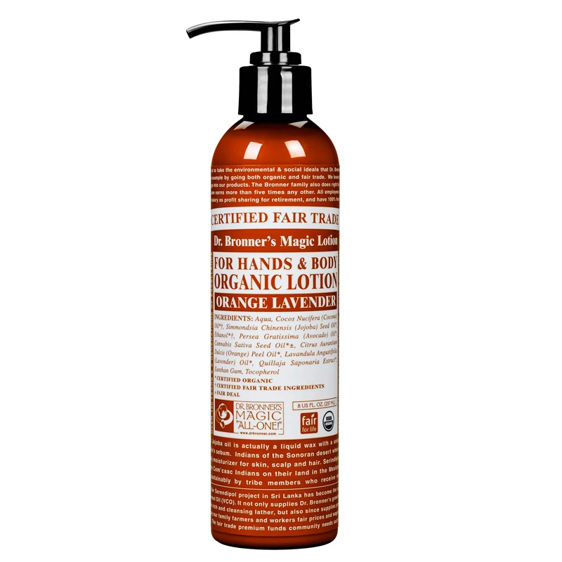 Organski losion za ruke i tijelo s mirisom naranče i lavande 237 ml - Dr. Bronner's