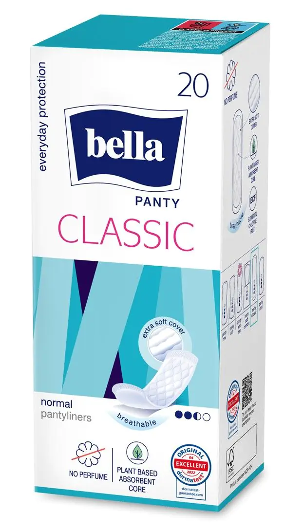 Bella Panty Classic Wkładki higieniczne, 20 szt.