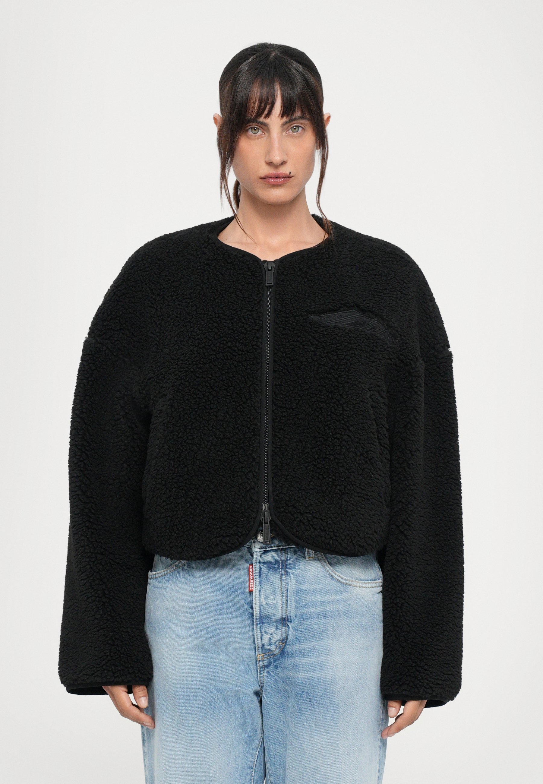DSQUARED2 ICON LOOSE KABAN - Fleecejacke - schwarz