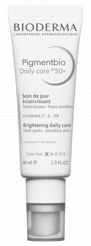 „Pigmentbio Daily Care“ drėkinamasis kremas su SPF 50 Parapharmacy veido kosmetika