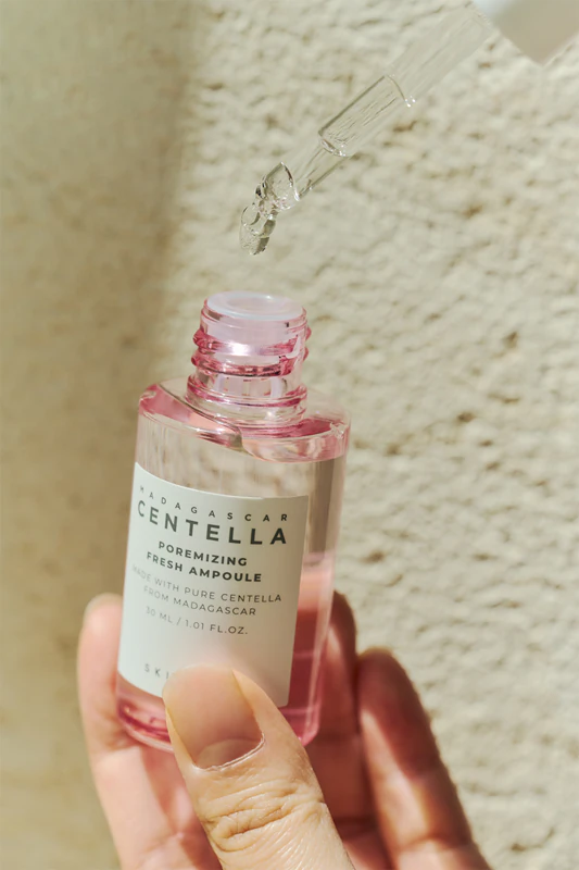 SKIN1004 Madagascar Centella Poremizing Fresh Ampoule Sérum Facial Detoxificante para Suavizar a Pele e Reduzir os Poros