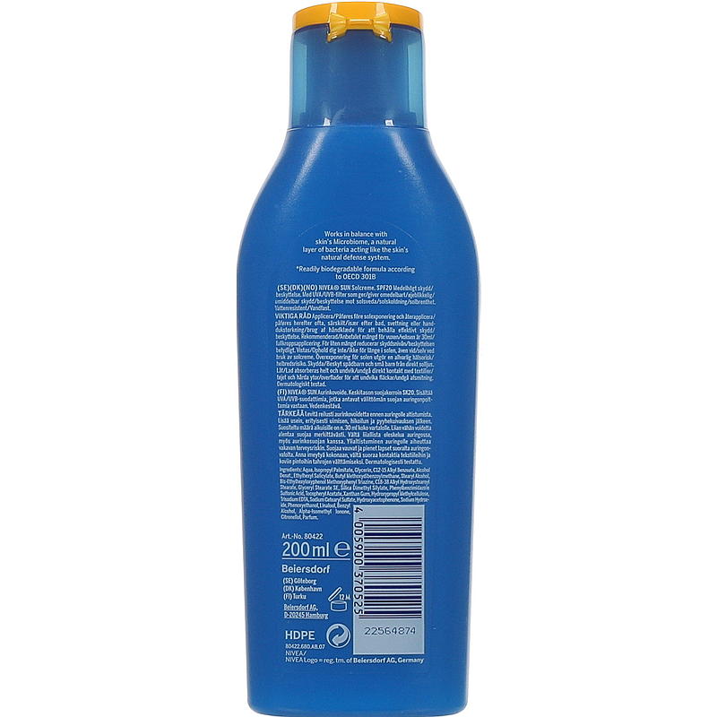 Nivea Nivea Sun SPF20 200ml lotion