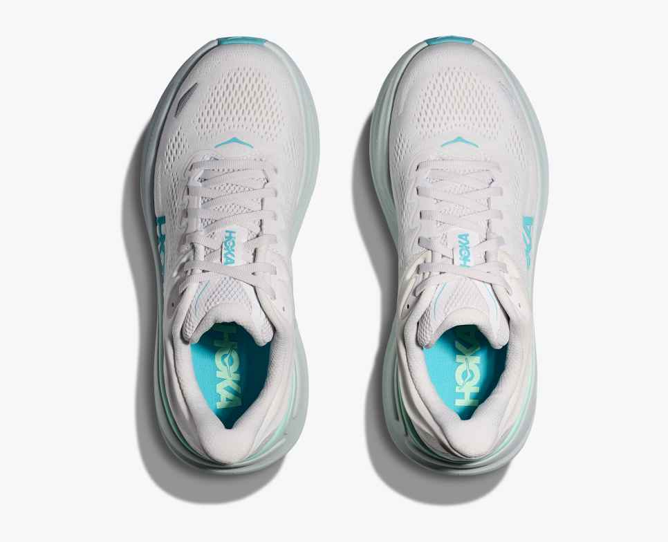HOKA Bondi 9 Frost / Cielo Blue