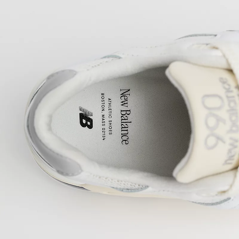 Sapatos masculinos MADE in USA 990v2 - Cor: Sal Marinho com Nuvem de Chuva