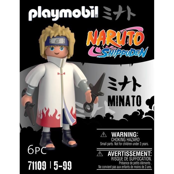 PLAYMOBIL 71109 Minato Figure, Naruto Shippuden, Manga Ninja with Accessories, Ages 5+