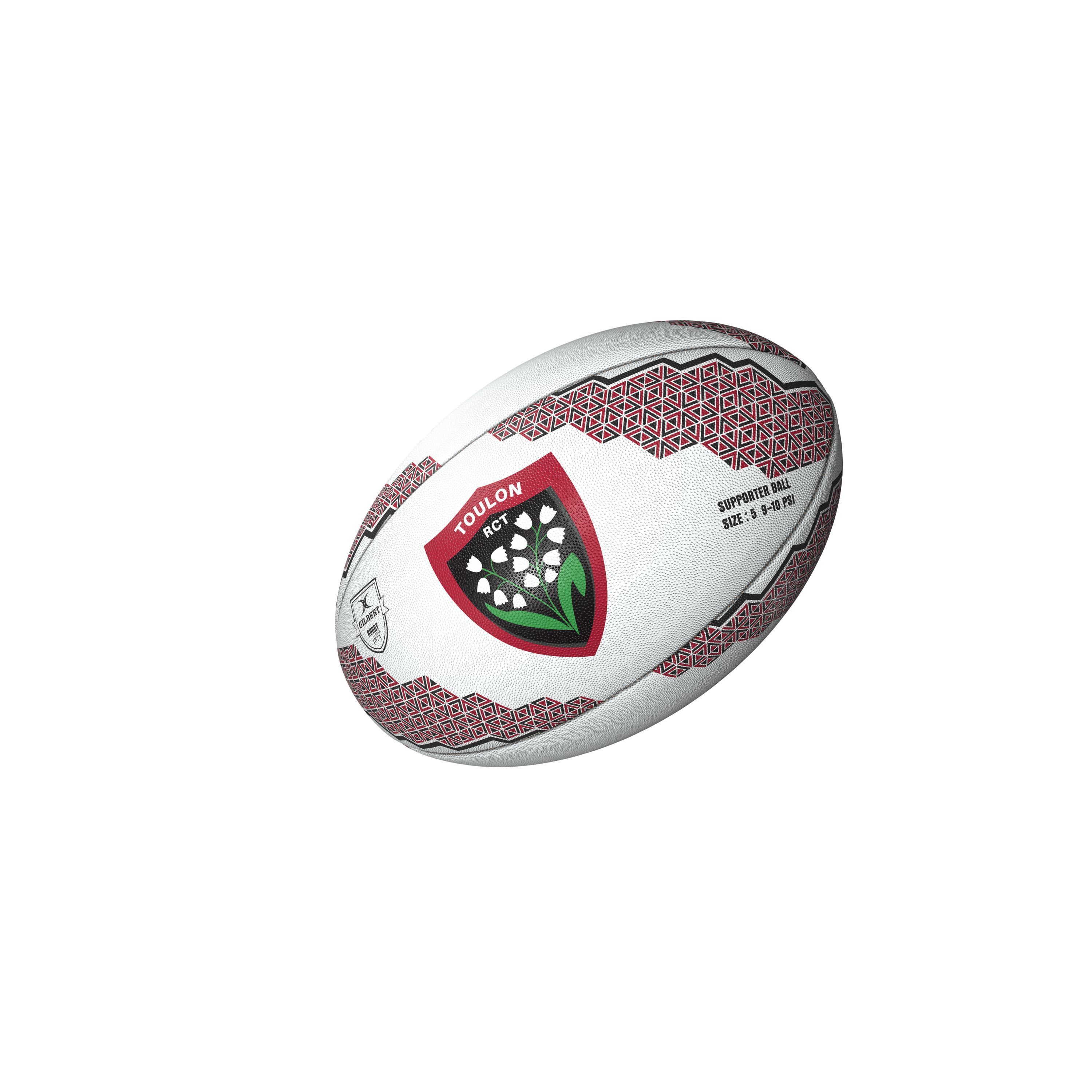 Pallone da rugby - Tolone - Sostenitore - GILBERT - Taglia 5