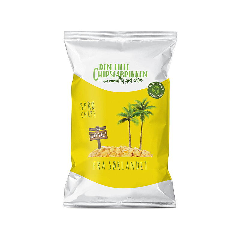Papas fritas 85 g, sal marina, The Little Chip Factory