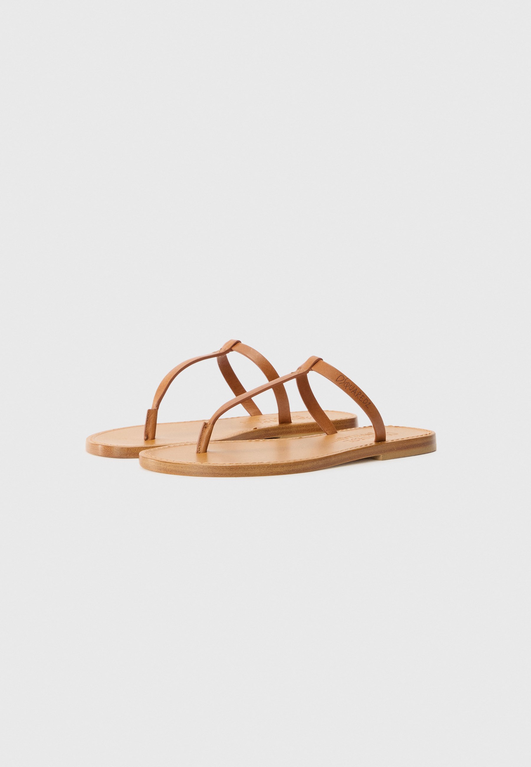 Dsquared2 SUMMER LOVER - Sandali con cinturino a T - marroni