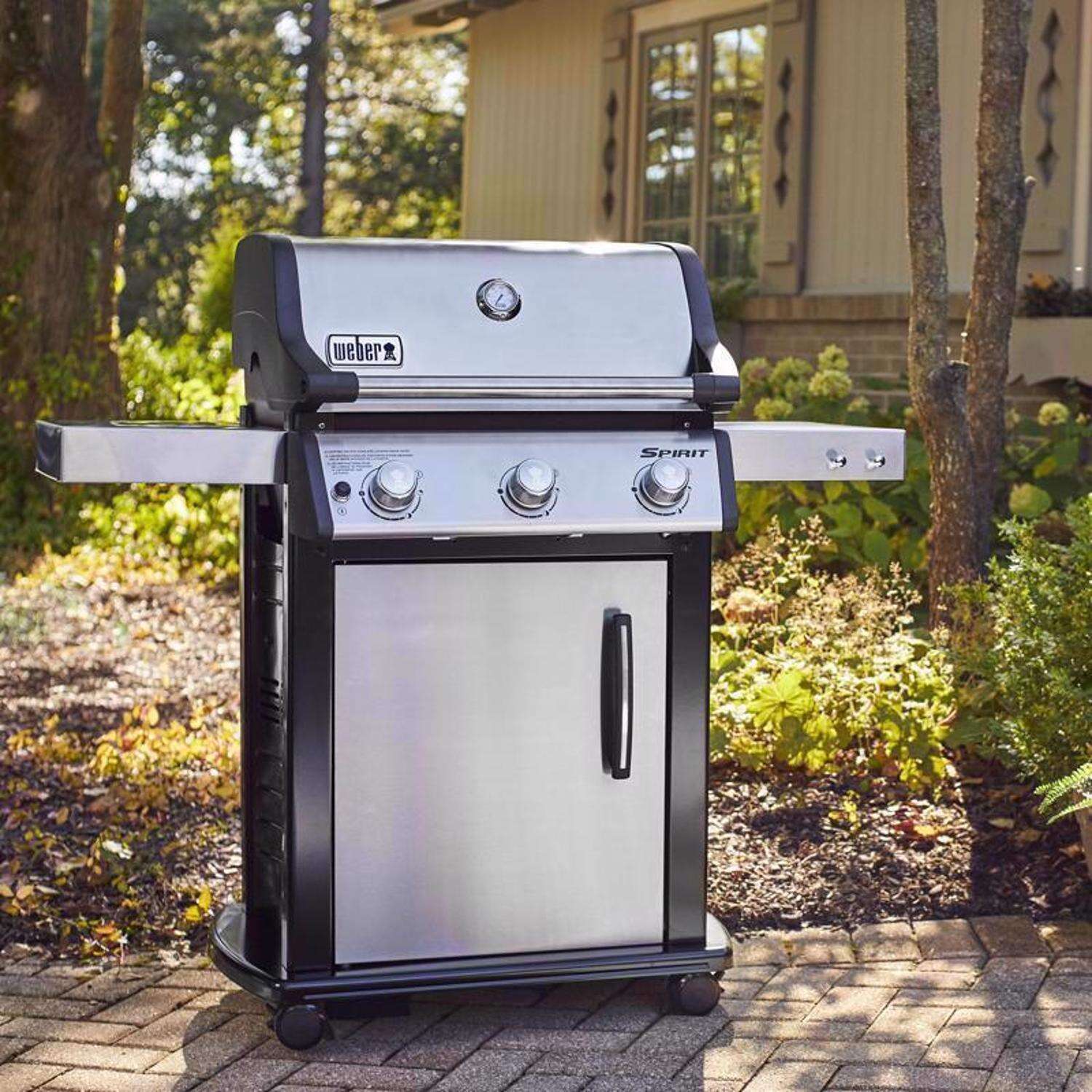 Weber Spirit S-315 gril na tekutý propan, 3 hořáky, nerezová ocel