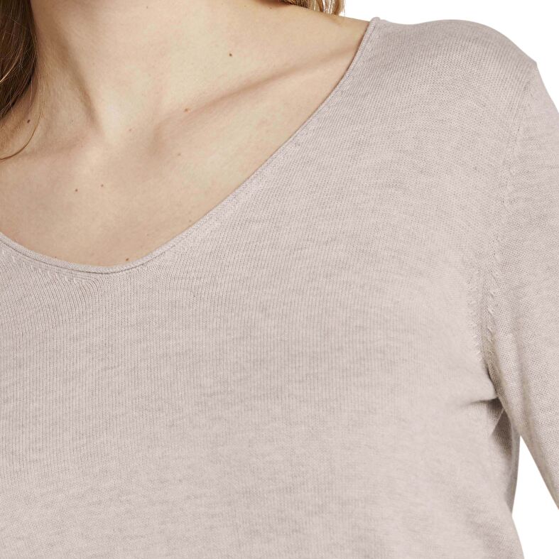 Beige genser til dame