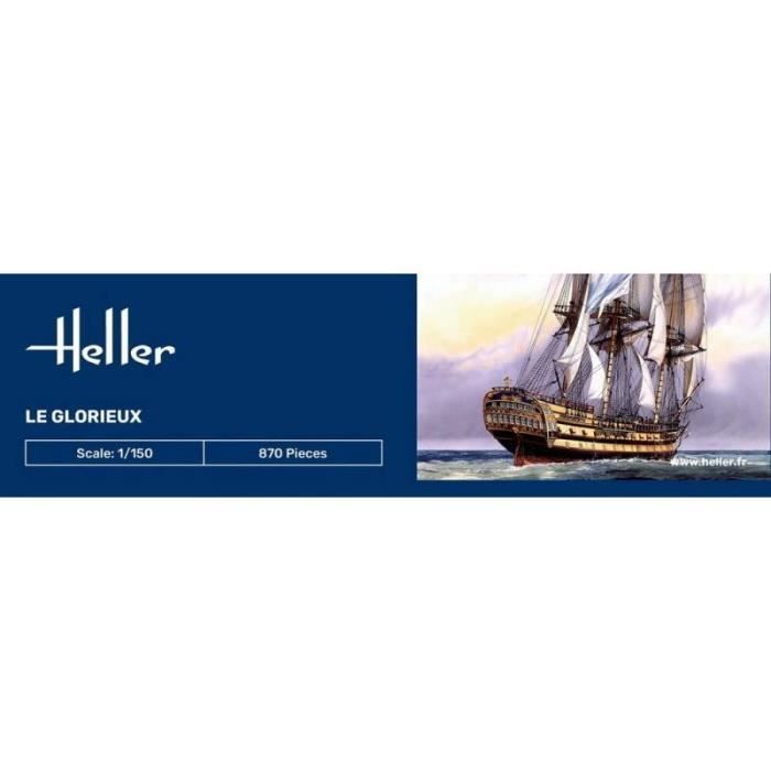 HELLER - Le Glorieux Starter Kit Modello di nave |heller|58889| Promo modello di carro armato in scala 1:150 - Rif: 15374