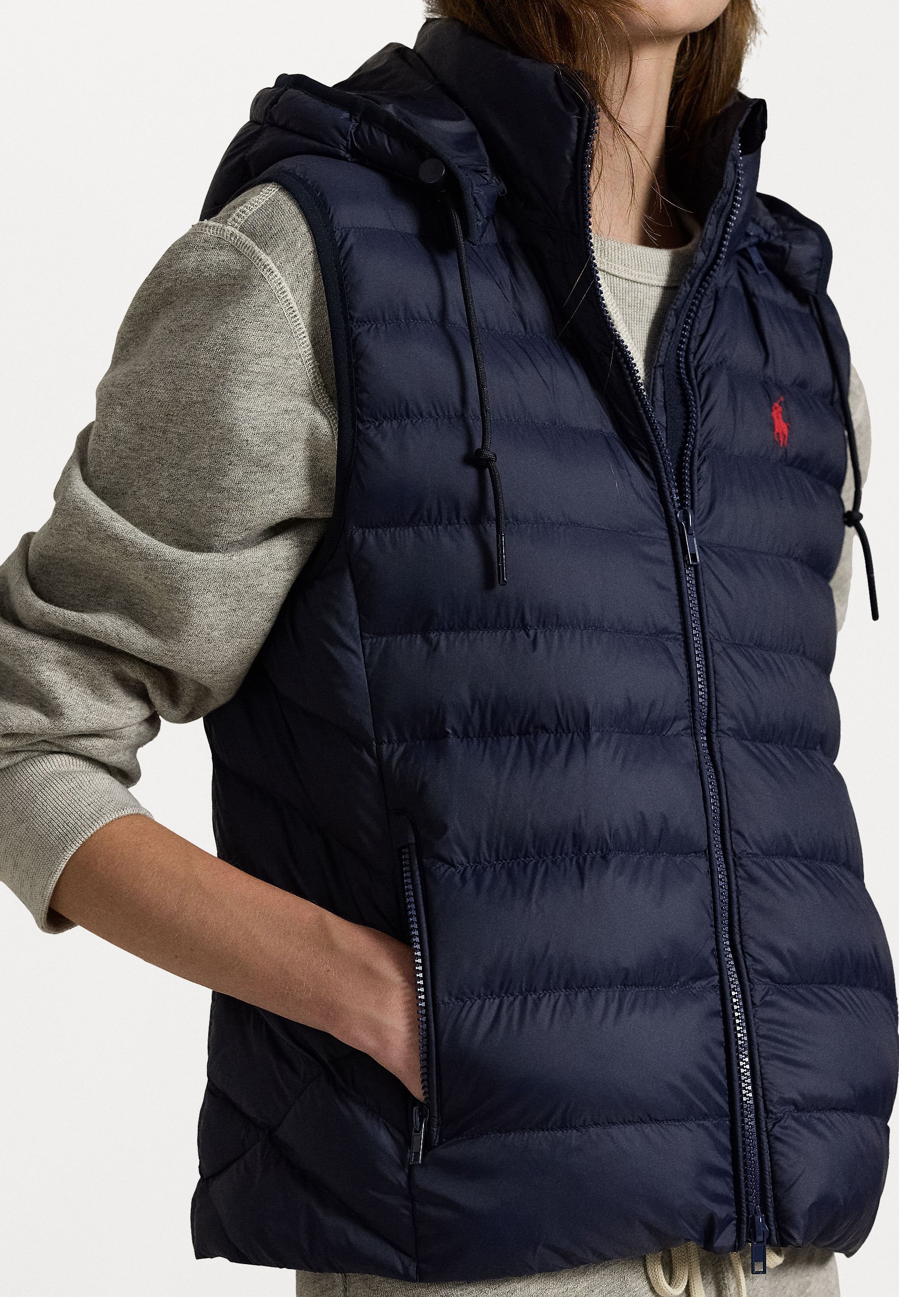 Polo Ralph Lauren WATERAFSTOTEND OPVOUWBAAR GILET - Vest - marineblauw