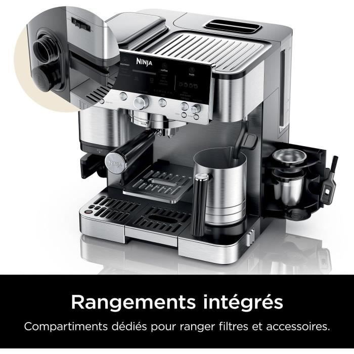 Kaffeemaschine - NINJA - ES601EU Luxe Premier - 1650 W - 2 Liter - Edelstahl