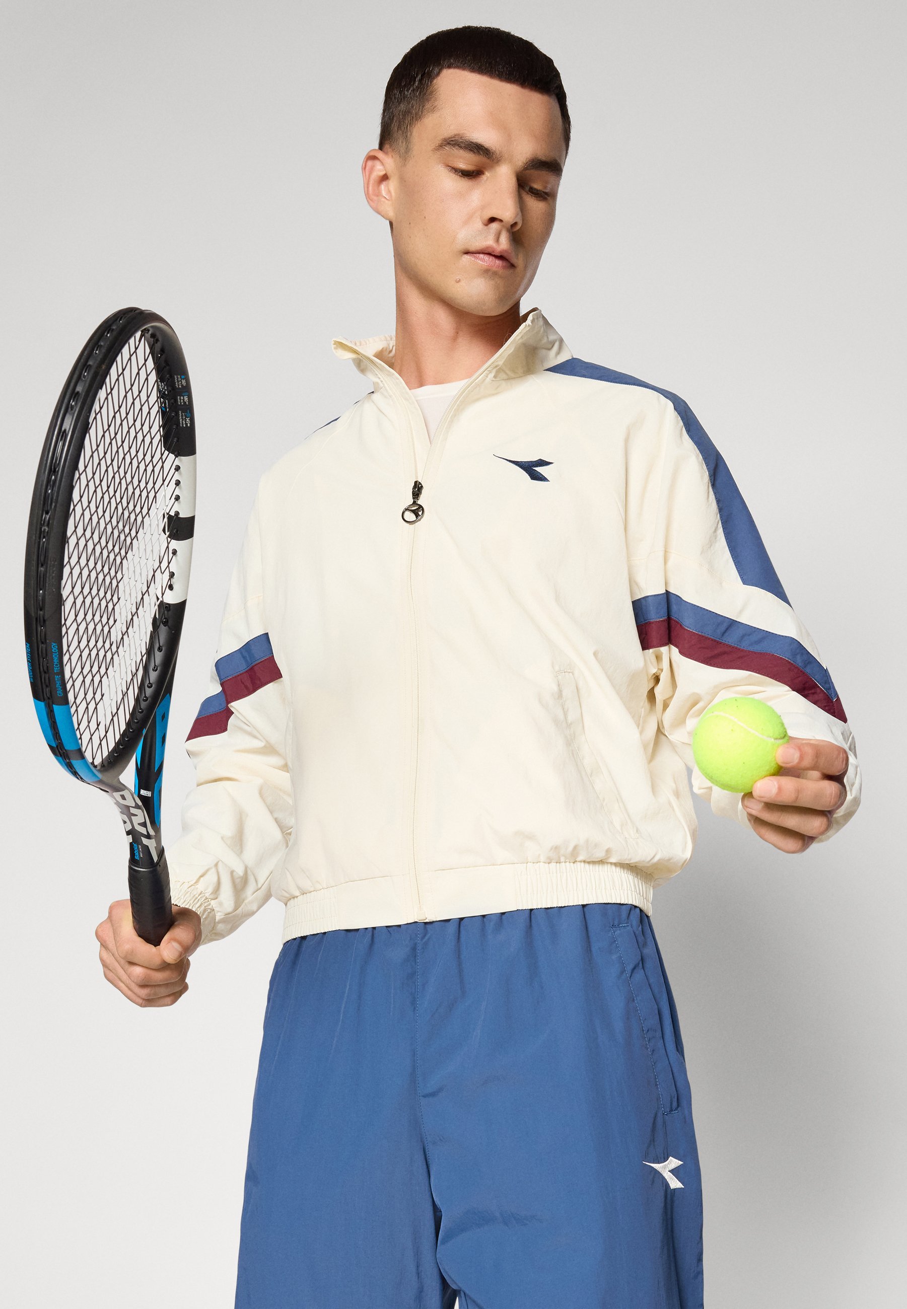 Diadora TRACK JACKET ICON - Giacca da allenamento - bianco sussurro