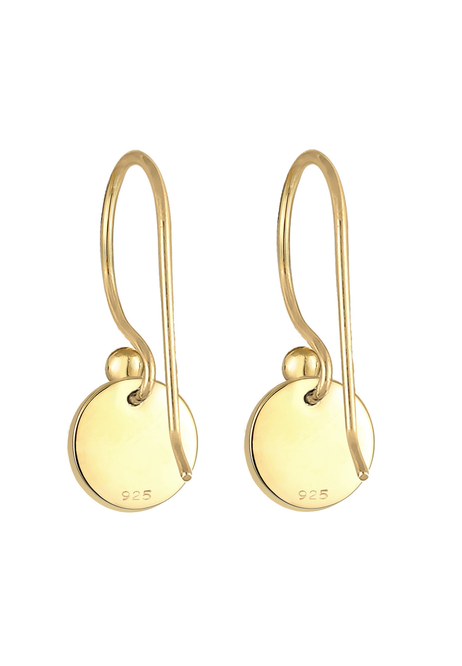 Elli Basic Plaquettes Boucles d'Oreilles Femme - (925/1000) Argent