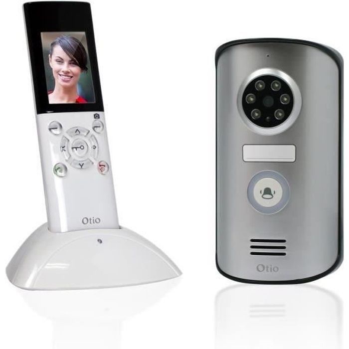 Videoportero inalámbrico - OTIO - Videoportero portátil con pantalla LCD de 2,3 pulgadas y visión nocturna.