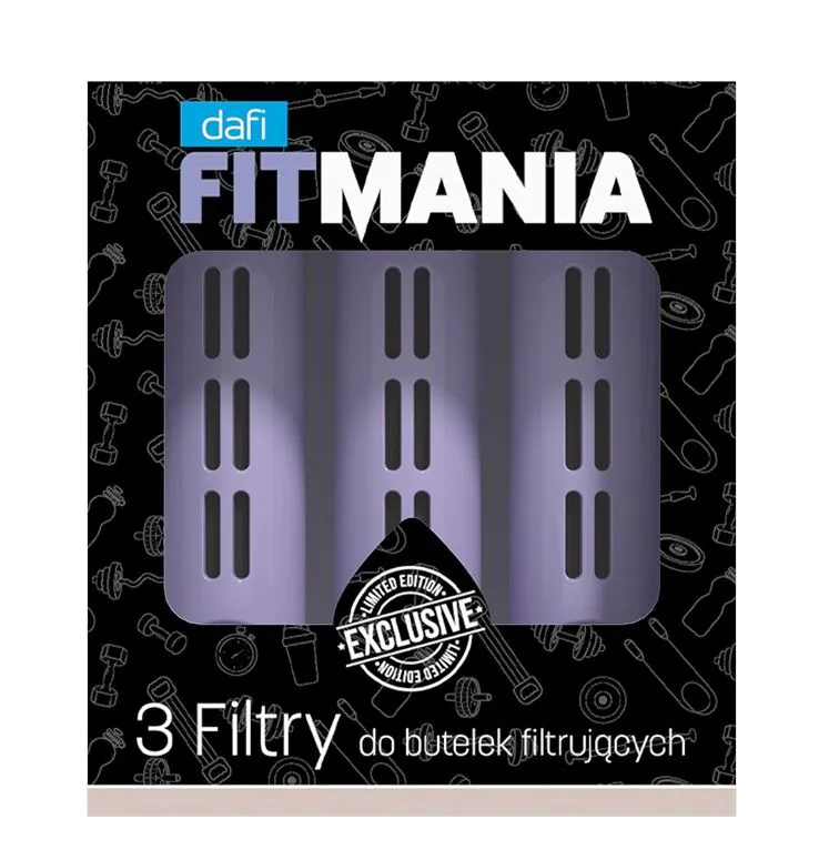 Dafi Fitmania Lavender - 3-pak filtrów do butelki bez zakrętki