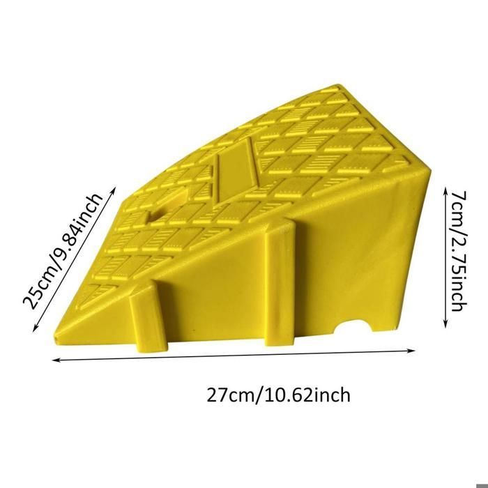 Heavy-duty PVC curb ramp, lightweight and portable threshold ramp for loading dock, sidewalk, scooter, bicycle, motorcycle, a~9612