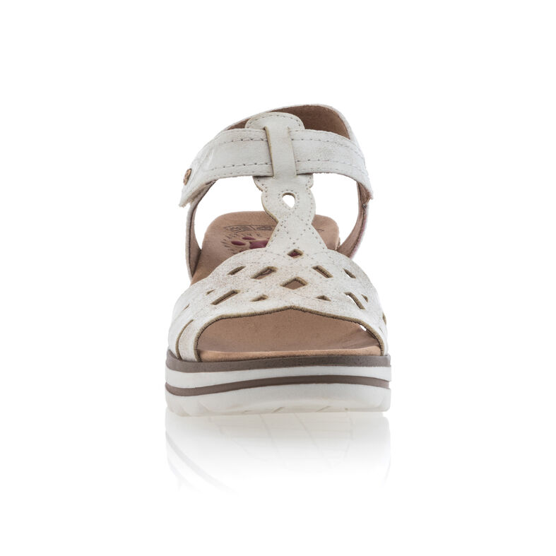 Sandalias blancas para mujer / Zapatos de punta abierta