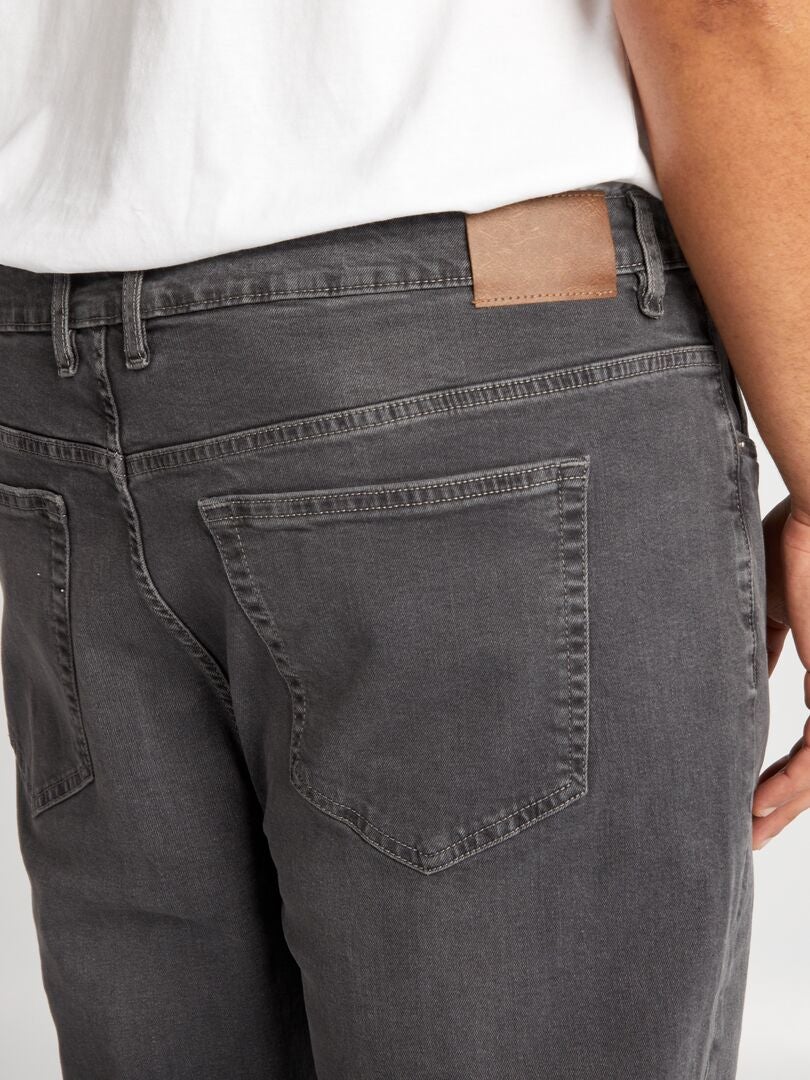 Slim fit jeans met 5 zakken - L30 - GRIJS