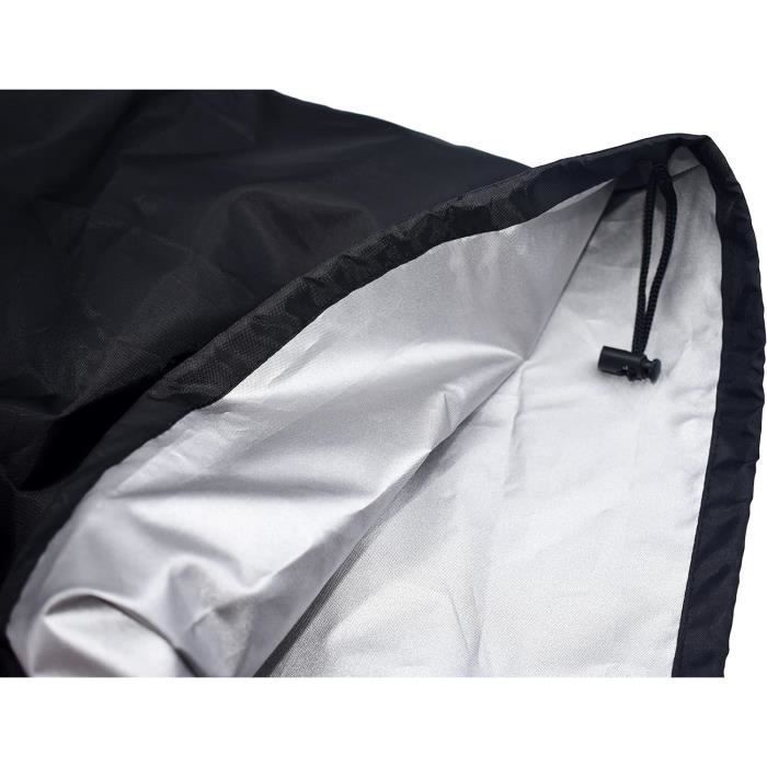 Tafelvoetbaltafelhoes gemaakt van 210D Oxford-stof, waterdicht, UV-bestendig en stofwerend, tafelvoetbaltafelhoes 160x115x50cm, zwart