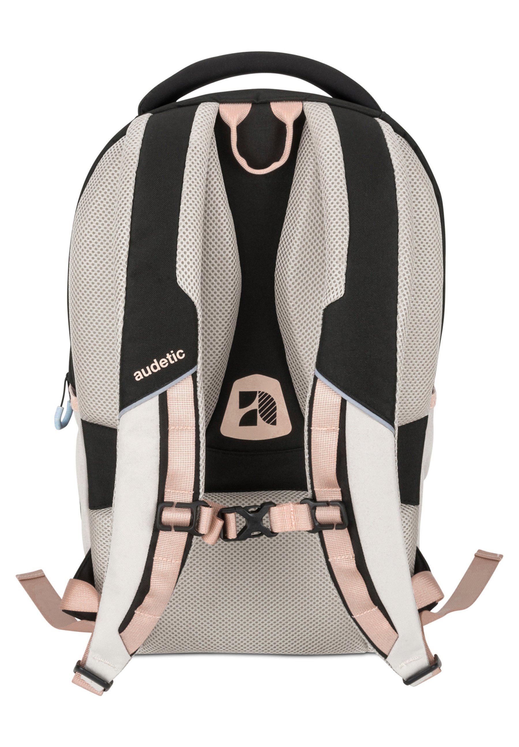 audetic AERO - Schooltas - zwart/roze