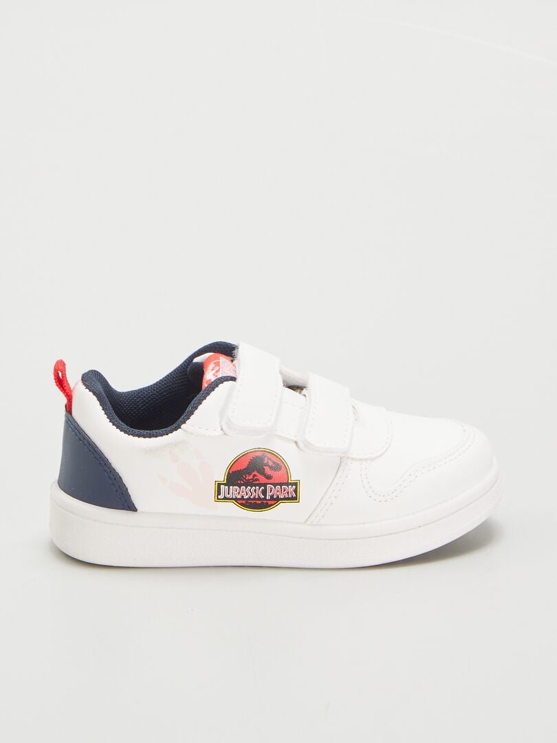 'Jurassic Park' sneakers met klittenbandsluiting - WIT